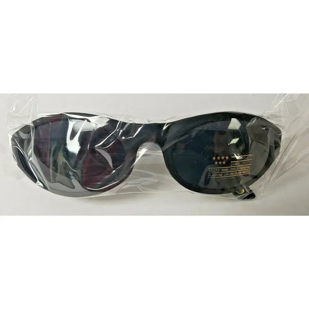 1990's Budweiser Black Sun Glasses, Low Profile UV Protection, Unisex U139